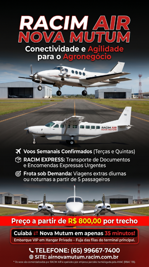 VOE RACIM AIR NOVA MUTUM MT 